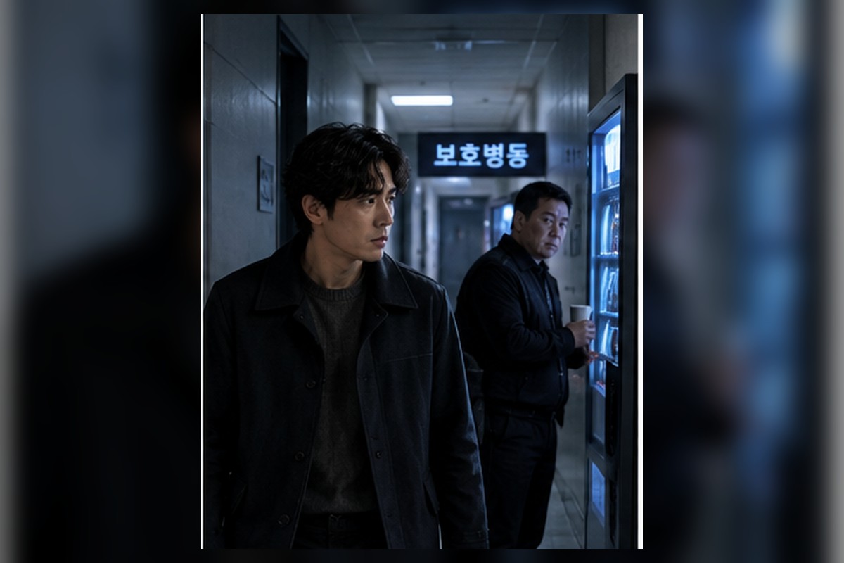 소설 삼춘 10화 이중원이 늦은 밤 국의 보호 병동에 도착해 불독과 마주하는 장면